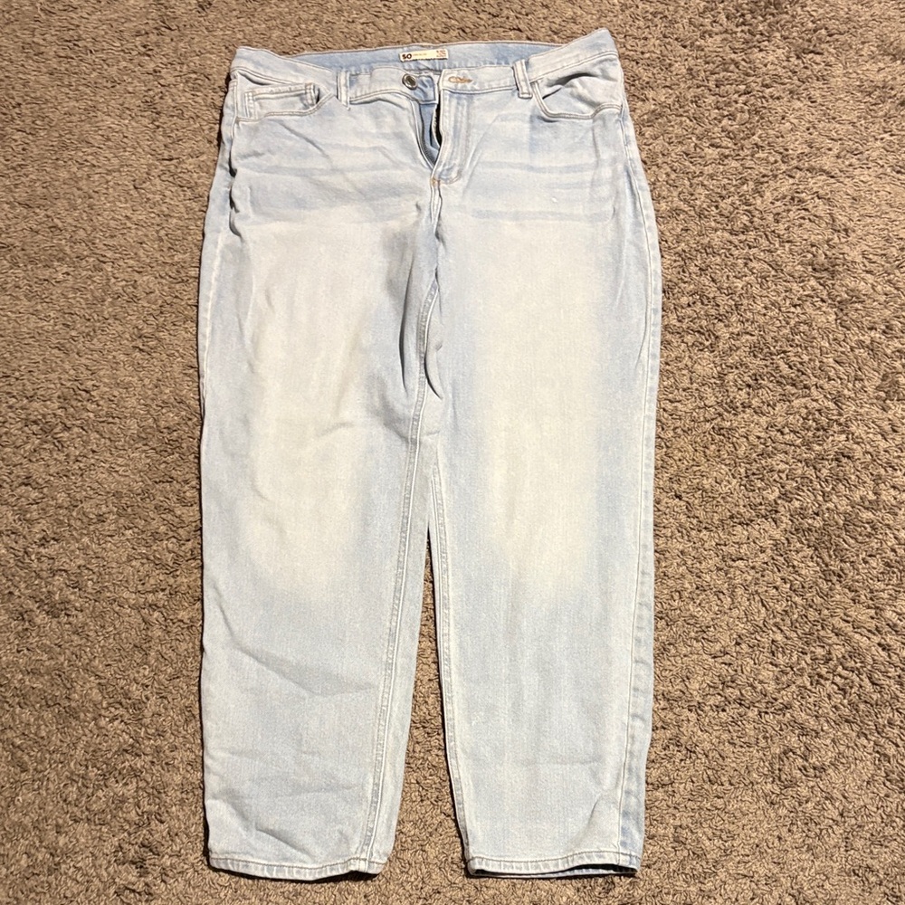 SO Light Blue Ankle & Cropped Jeans